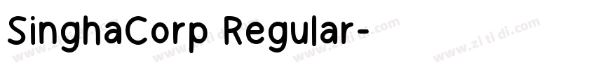 SinghaCorp Regular字体转换